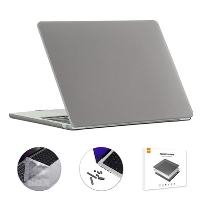 For MacBook Air 13.6 2022/2024 A2681 M2 / A3113 M3 EU Version ENKAY 3 in 1 Matte Laptop Case with TPU Keyboard Film / Anti-dust Plugs