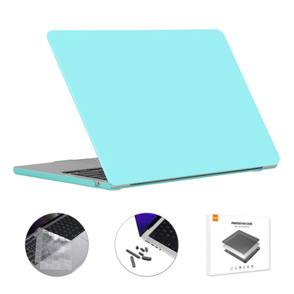 For MacBook Air 13.6 2022/2024 A2681 M2 / A3113 M3 EU Version ENKAY 3 in 1 Matte Laptop Case with TPU Keyboard Film / Anti-dust Plugs