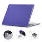 For MacBook Air 13.6 2022/2024 A2681 M2 / A3113 M3 EU Version ENKAY 3 in 1 Crystal Laptop Case with TPU Keyboard Film / Anti-dust Plugs