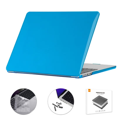 For MacBook Air 13.6 2022/2024 A2681 M2 / A3113 M3 EU Version ENKAY 3 in 1 Crystal Laptop Case with TPU Keyboard Film / Anti-dust Plugs