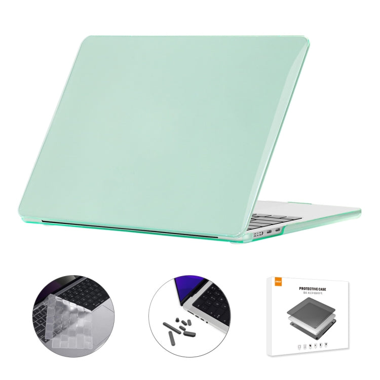 For MacBook Air 13.6 2022/2024 A2681 M2 / A3113 M3 US Version ENKAY 3 in 1 Crystal Laptop Case with TPU Keyboard Film / Anti-dust Plugs