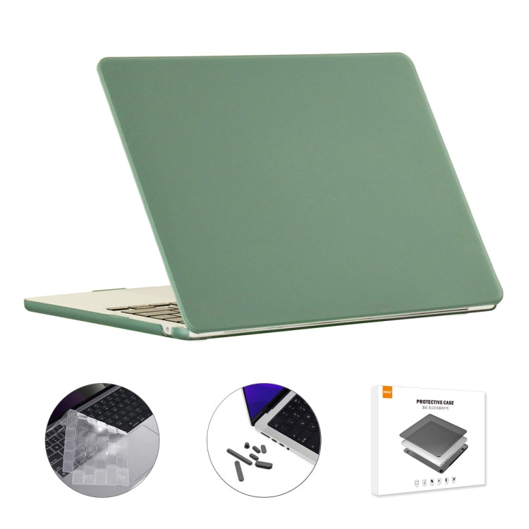 For MacBook Air 13.6 2022/2024 A2681 M2 / A3113 M3 US Version ENKAY 3 in 1 Matte Laptop Case with TPU Keyboard Film / Anti-dust Plugs