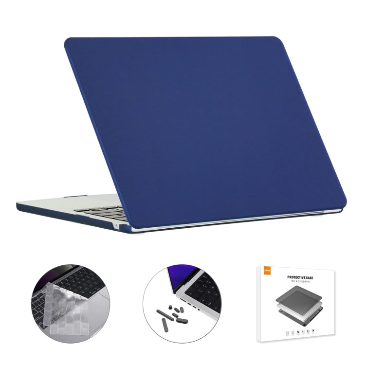 For MacBook Air 13.6 2022/2024 A2681 M2 / A3113 M3 US Version ENKAY 3 in 1 Matte Laptop Case with TPU Keyboard Film / Anti-dust Plugs, 3 in 1 US Version