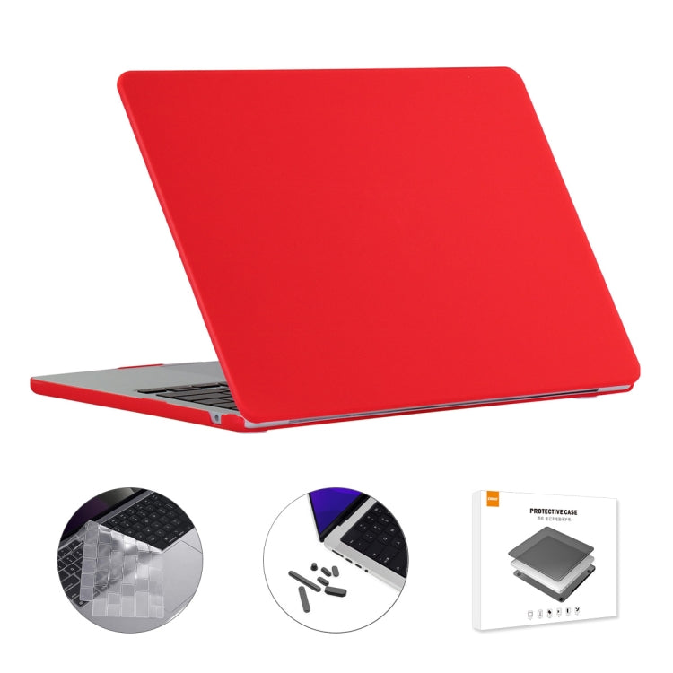 For MacBook Air 13.6 2022/2024 A2681 M2 / A3113 M3 US Version ENKAY 3 in 1 Matte Laptop Case with TPU Keyboard Film / Anti-dust Plugs, 3 in 1 US Version