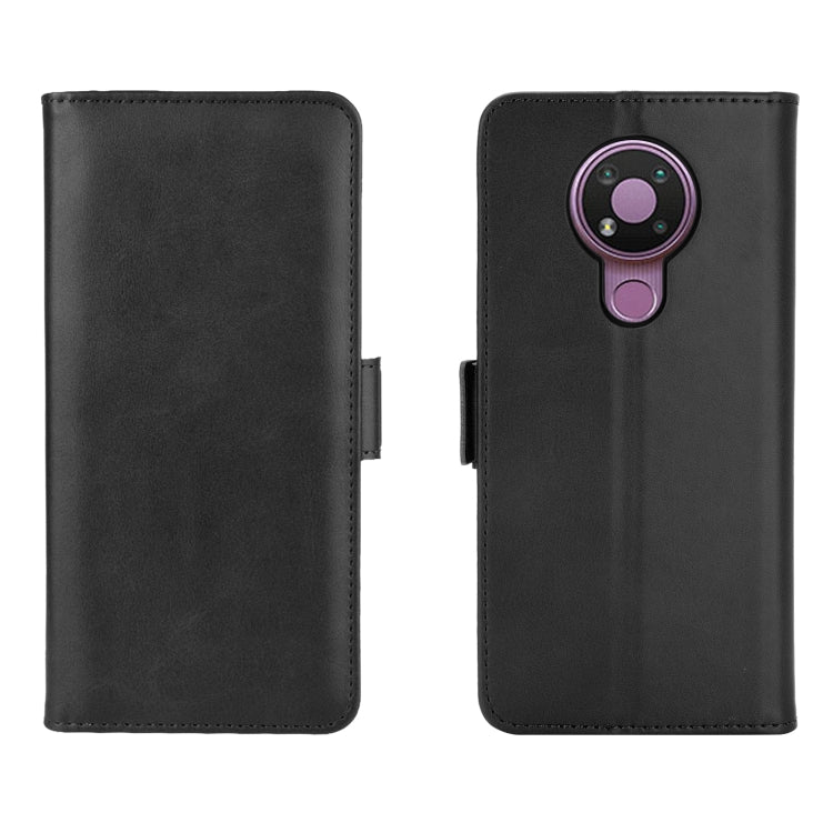 For Nokia 3.4 Dual-side Magnetic Buckle Horizontal Flip Leather Case with Holder & Card Slots & Wallet