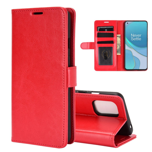 For OnePlus 8T R64 Texture Single Horizontal Flip Protective Case with Holder & Card Slots & Wallet& Photo Frame