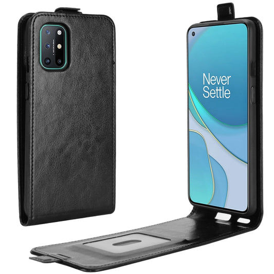 For OnePlus 8T R64 Texture Single Vertical Flip Leather Protective Case with Card Slots & Photo Frame