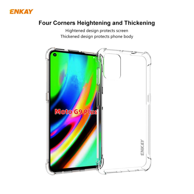 Hat-Prince ENKAY Clear TPU Shockproof Case Soft Anti-slip Cover, For Motorola Moto G9 Plus, For Motorola Moto G9 / G9 Play, For Xiaomi Redmi 9A, For Xiaomi Redmi 9C, For Samsung Galaxy A01 Core / M01 Core, For Samsung Galaxy A42 5G, For Sony Xperia 5 I...