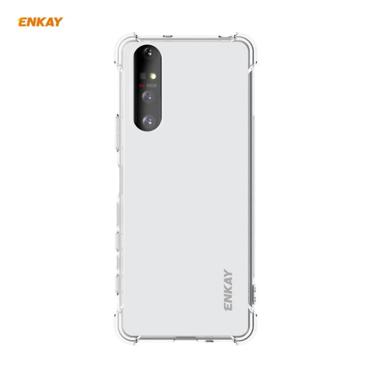 Hat-Prince ENKAY Clear TPU Shockproof Case Soft Anti-slip Cover, For Motorola Moto G9 Plus, For Motorola Moto G9 / G9 Play, For Xiaomi Redmi 9A, For Xiaomi Redmi 9C, For Samsung Galaxy A01 Core / M01 Core, For Sony Xperia 5 II, For Samsung Galaxy A42 5...