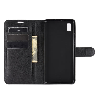 For ZTE Blade L210 Litchi Texture Horizontal Flip Protective Case with Holder & Card Slots & Wallet, For ZTE Blade L210