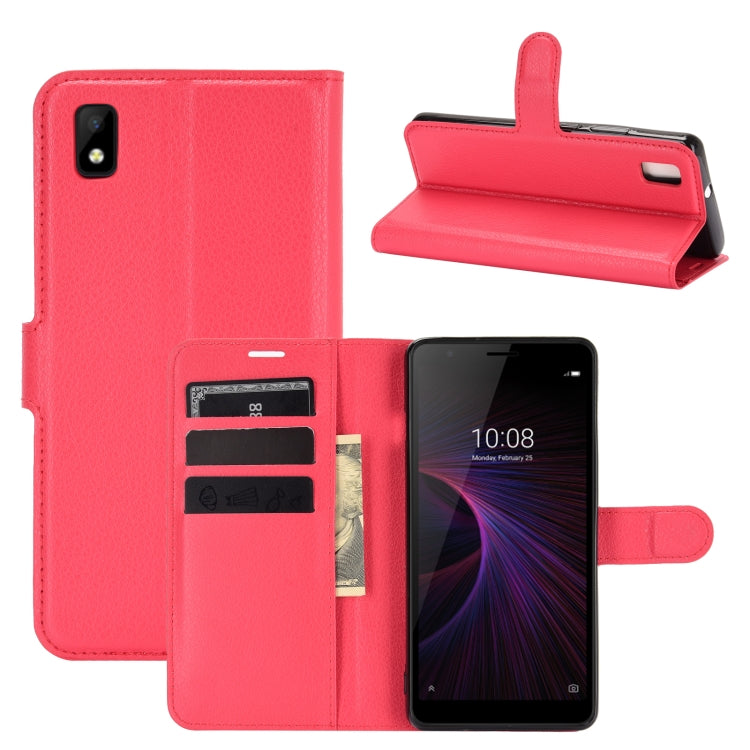 For ZTE Blade L210 Litchi Texture Horizontal Flip Protective Case with Holder & Card Slots & Wallet, For ZTE Blade L210