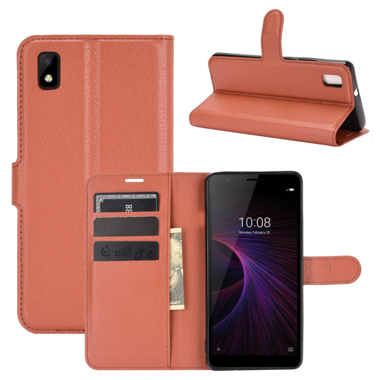 For ZTE Blade L210 Litchi Texture Horizontal Flip Protective Case with Holder & Card Slots & Wallet, For ZTE Blade L210