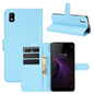 For ZTE Blade L210 Litchi Texture Horizontal Flip Protective Case with Holder & Card Slots & Wallet