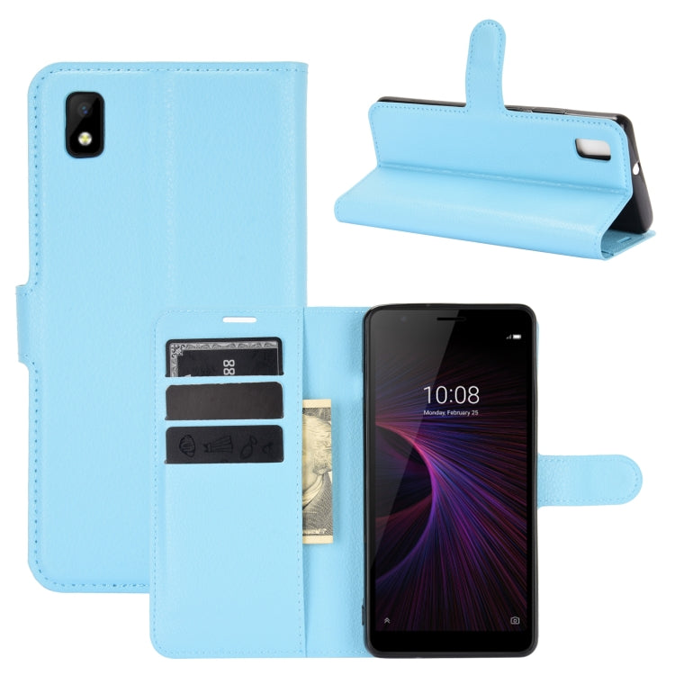 For ZTE Blade L210 Litchi Texture Horizontal Flip Protective Case with Holder & Card Slots & Wallet, For ZTE Blade L210