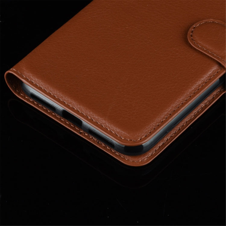 For ZTE Blade L210 Litchi Texture Horizontal Flip Protective Case with Holder & Card Slots & Wallet