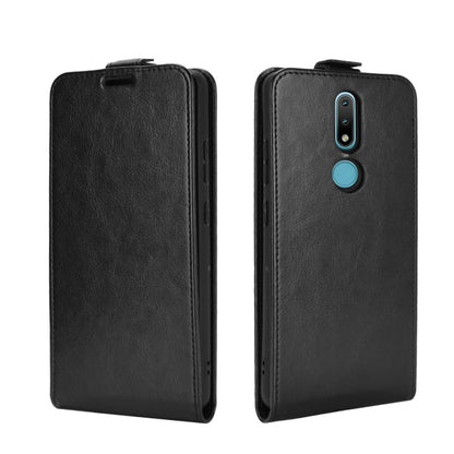 For Nokia 2.4 R64 Texture Single Vertical Flip Leather Protective Case with Card Slots & Photo Frame