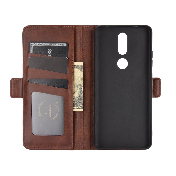 For Nokia 2.4 Dual-side Magnetic Buckle Horizontal Flip Leather Case with Holder & Card Slots & Wallet, For Nokia 2.4