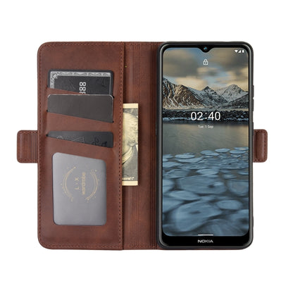 For Nokia 2.4 Dual-side Magnetic Buckle Horizontal Flip Leather Case with Holder & Card Slots & Wallet