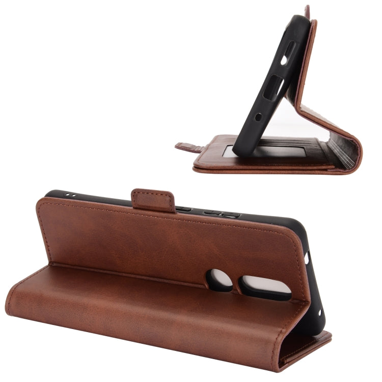 For Nokia 2.4 Dual-side Magnetic Buckle Horizontal Flip Leather Case with Holder & Card Slots & Wallet, For Nokia 2.4
