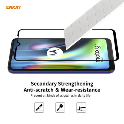Hat-Prince ENKAY Clear TPU Shockproof Case Soft Anti-slip Cover + 0.26mm 9H 2.5D Full Glue Full Coverage Tempered Glass Protector Film, For Motorola Moto G9 / G9 Play, For Xiaomi Redmi 9A, For Xiaomi Redmi 9C, For Xiaomi 10T 5G / 10T Pro 5G            ...