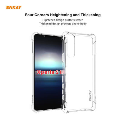 Hat-Prince ENKAY Clear TPU Shockproof Case Soft Anti-slip Cover + 0.26mm 9H 2.5D Full Glue Full Coverage Tempered Glass Protector Film