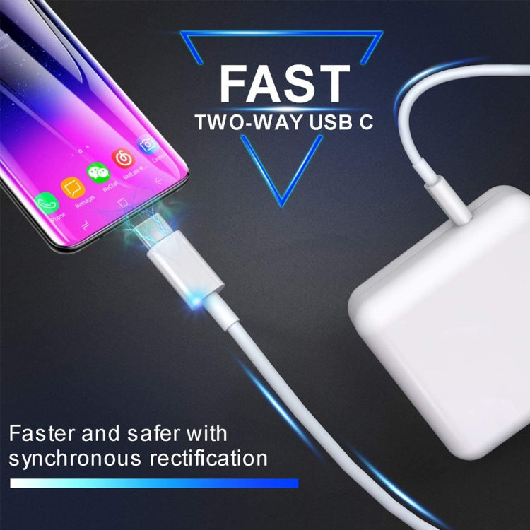 2 in 1 PD3.0 30W USB-C / Type-C Travel Charger with Detachable Foot + PD3.0 3A USB-C / Type-C to USB-C / Type-C Fast Charge Data Cable Set, Cable Length: 1m, EU Plug