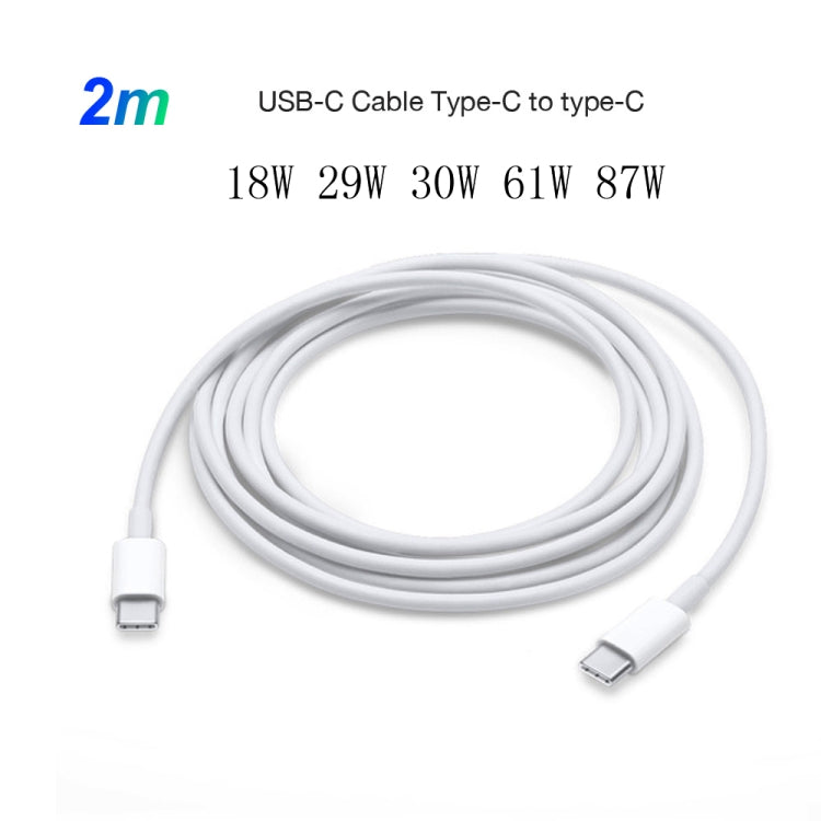 2 in 1 PD 30W USB-C / Type-C + 3A PD 3.0 USB-C / Type-C to USB-C / Type-C Fast Charge Data Cable Set, Cable Length: 2m, AU Plug