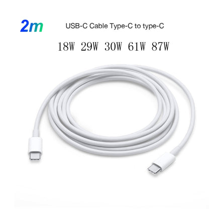 2 in 1 PD 30W USB-C / Type-C + 3A PD 3.0 USB-C / Type-C to USB-C / Type-C Fast Charge Data Cable Set, Cable Length: 2m, AU Plug