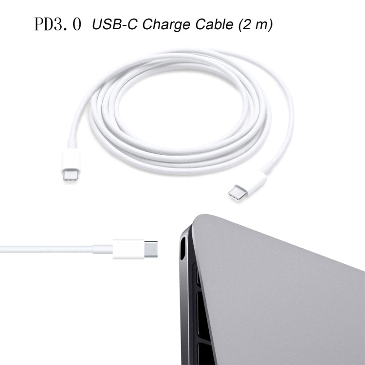 2 in 1 PD 30W USB-C / Type-C + 3A PD 3.0 USB-C / Type-C to USB-C / Type-C Fast Charge Data Cable Set, Cable Length: 2m, AU Plug