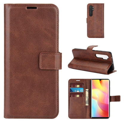 Retro Calf Pattern Buckle Horizontal Flip Leather Case with Holder & Card Slots & Wallet, For Xiaomi Mi Note 10 Lite