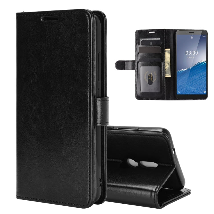 For Nokia C3 R64 Texture Single Horizontal Flip Protective Case with Holder & Card Slots & Wallet& Photo Frame