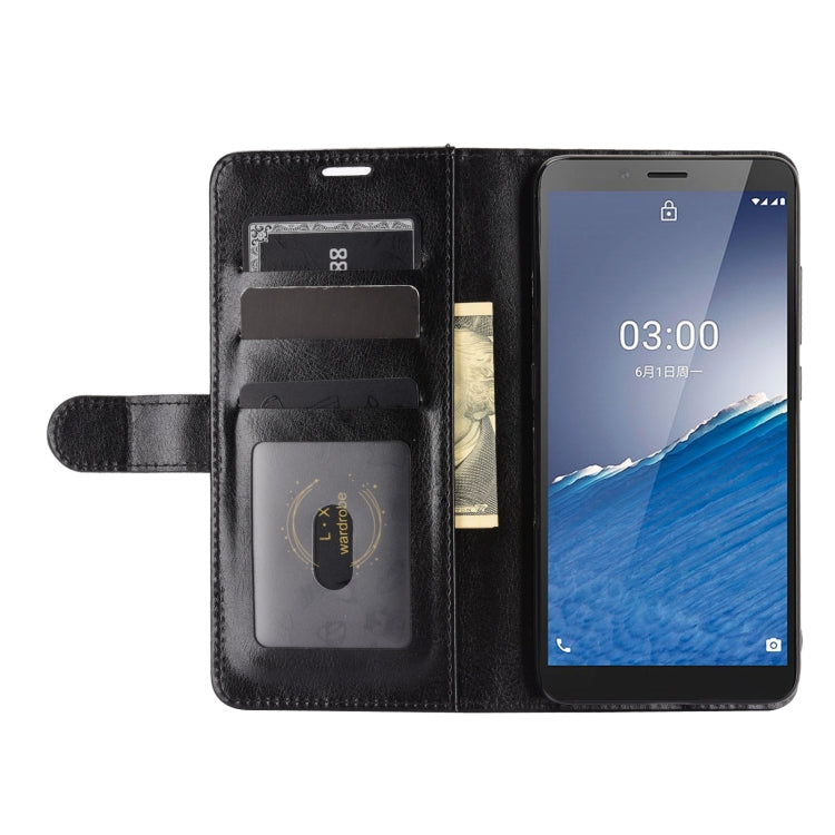 For Nokia C3 R64 Texture Single Horizontal Flip Protective Case with Holder & Card Slots & Wallet& Photo Frame