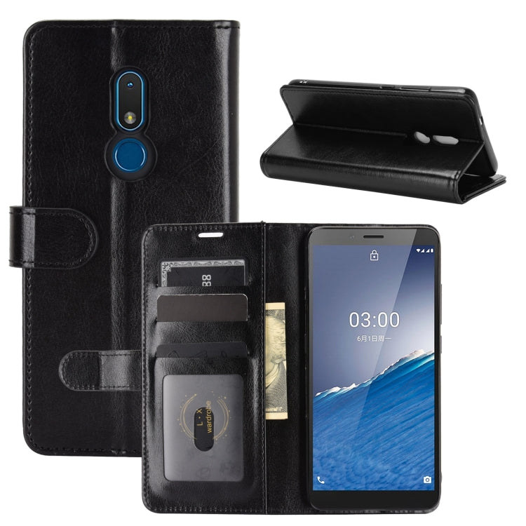 For Nokia C3 R64 Texture Single Horizontal Flip Protective Case with Holder & Card Slots & Wallet& Photo Frame, For Nokia C3