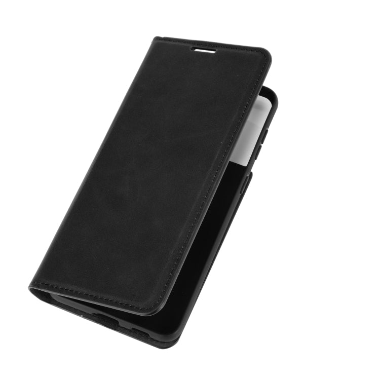 For Samsung Galaxy S21 Retro-skin Business Magnetic Suction Leather Case with Holder & Card Slots & Wallet