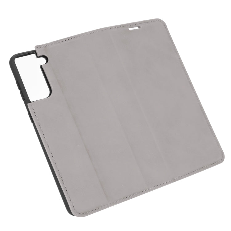 For Samsung Galaxy S21 Retro-skin Business Magnetic Suction Leather Case with Holder & Card Slots & Wallet, For Samsung Galaxy S21 5G