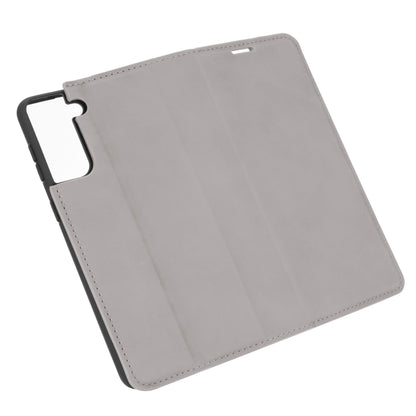 For Samsung Galaxy S21 Retro-skin Business Magnetic Suction Leather Case with Holder & Card Slots & Wallet, For Samsung Galaxy S21 5G