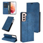 For Samsung Galaxy S21 Retro-skin Business Magnetic Suction Leather Case with Holder & Card Slots & Wallet