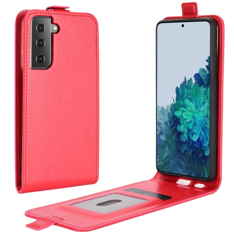 For Samsung Galaxy S30 R64 Texture Single Vertical Flip Leather Protective Case with Card Slots & Photo Frame, For Galaxy S21 5G