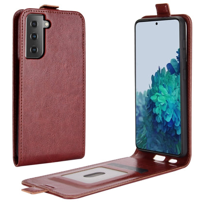 For Samsung Galaxy S30 R64 Texture Single Vertical Flip Leather Protective Case with Card Slots & Photo Frame, For Galaxy S21 5G