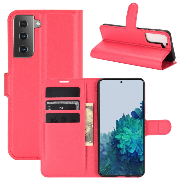 For Samsung Galaxy S30 Litchi Texture Horizontal Flip Protective Case with Holder & Card Slots & Wallet, For Galaxy S21 5G
