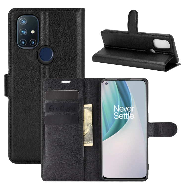 For OnePlus Nord N10 5G Litchi Texture Horizontal Flip Protective Case with Holder & Card Slots & Wallet