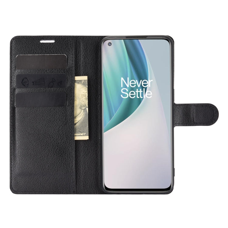 For OnePlus Nord N10 5G Litchi Texture Horizontal Flip Protective Case with Holder & Card Slots & Wallet