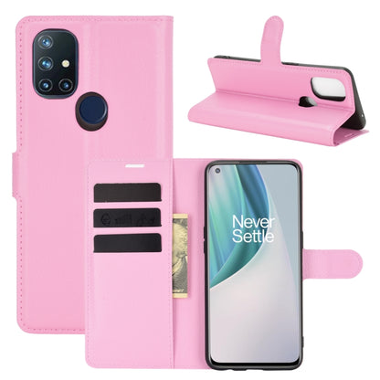 For OnePlus Nord N10 5G Litchi Texture Horizontal Flip Protective Case with Holder & Card Slots & Wallet