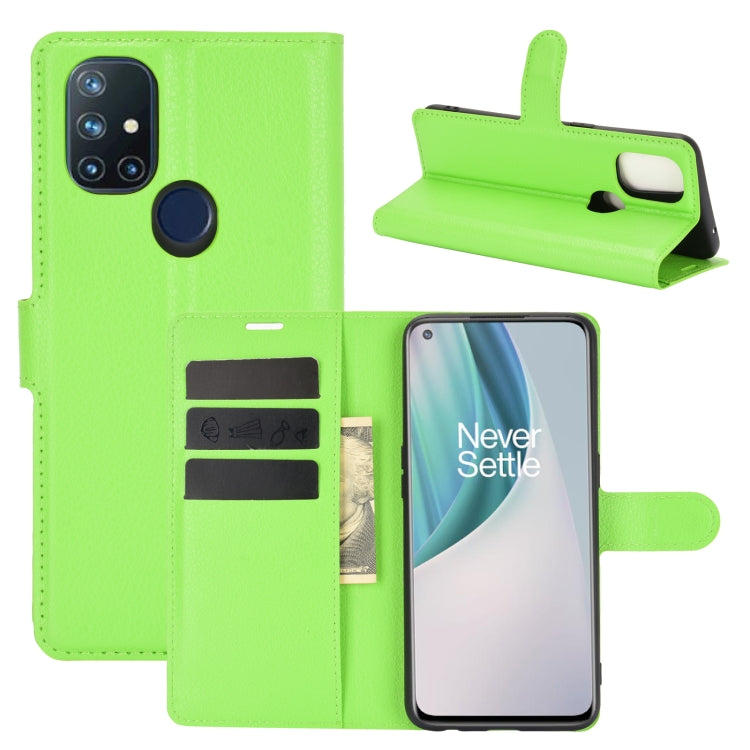 For OnePlus Nord N10 5G Litchi Texture Horizontal Flip Protective Case with Holder & Card Slots & Wallet