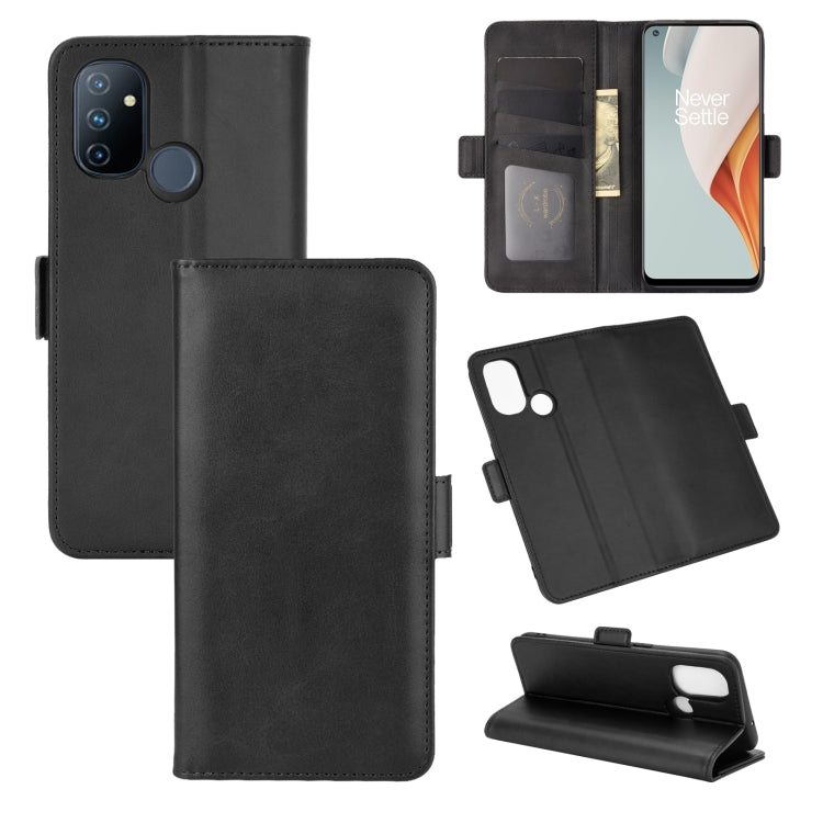 For OnePlus Nord N100 Dual-side Magnetic Buckle Horizontal Flip Leather Case with Holder & Card Slots & Wallet