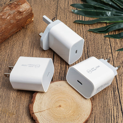 SDC-20W PD 20W Single USB-C / Type-C Interface Travel Charger, EU Plug, US Plug, UK Plug
