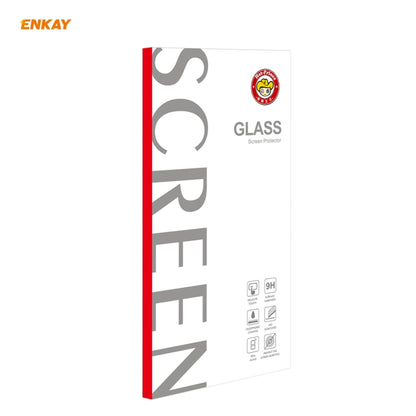 2 PCS ENKAY Hat-Prince Full Glue 0.26mm 9H 2.5D Tempered Glass Full Coverage Film