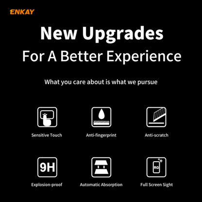 2 PCS ENKAY Hat-Prince Full Glue 0.26mm 9H 2.5D Tempered Glass Full Coverage Film, For Huawei P Smart 2021, For Nokia 3.4, For Motorola Moto G 5G(2 PCS)