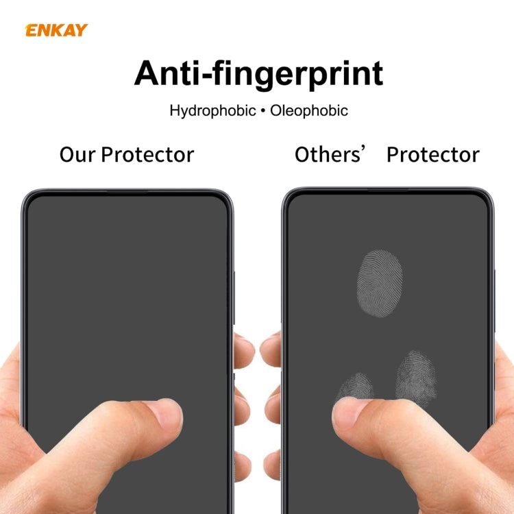 5 PCS ENKAY Hat-Prince Full Glue 0.26mm 9H 2.5D Tempered Glass Full Coverage Film, For LG K42 / K52 / K62, For Huawei P Smart 2021, For Nokia 3.4