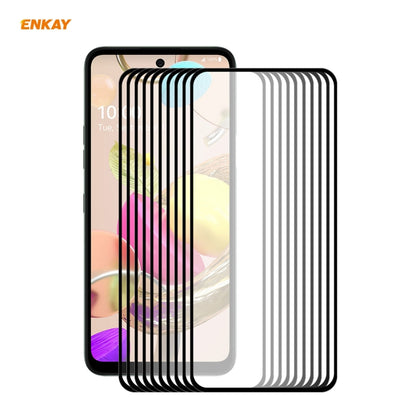 10 PCS ENKAY Hat-Prince Full Glue 0.26mm 9H 2.5D Tempered Glass Full Coverage Film